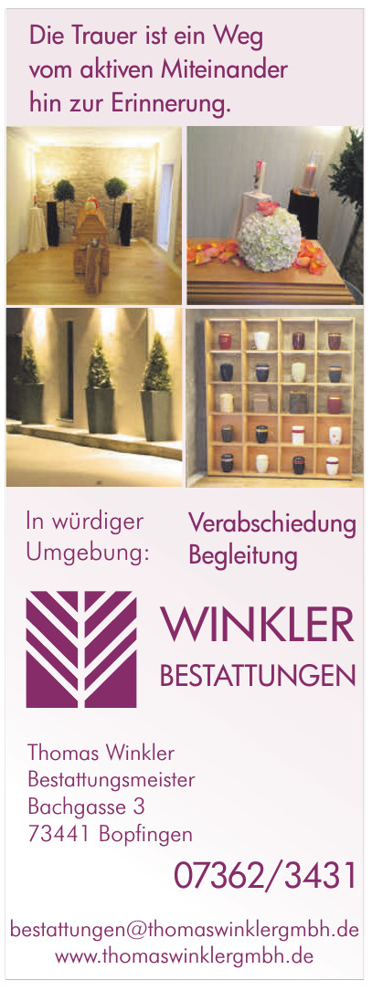 Winkler Bestattungen