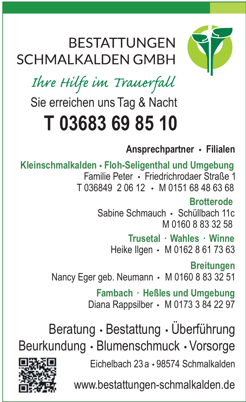 Bestattungen Schmalkalden GmbH Bestattungen Schmalkalden GmbH