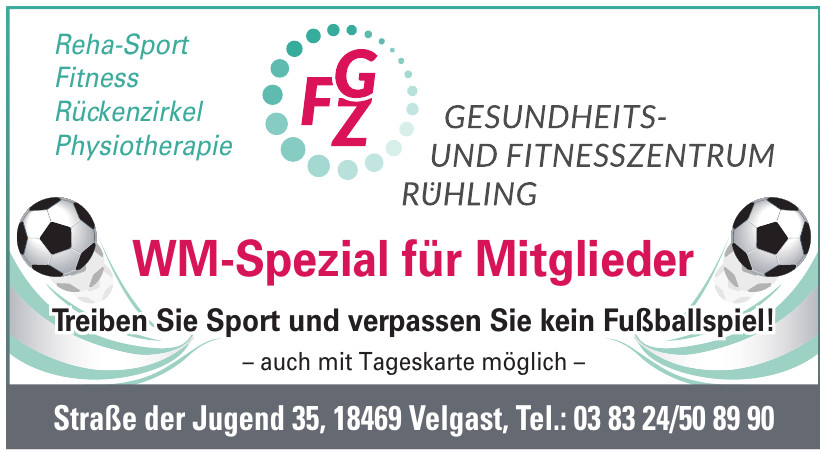 FGZ Gesundheits- und Fitnesszentrum Rühling FGZ Gesundheits- und Fitnesszentrum Rühling