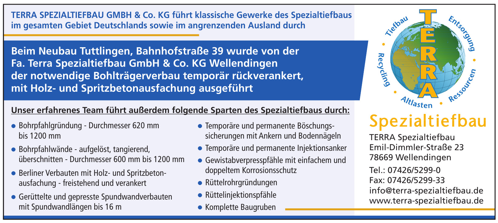 TERRA Spezialtiefbau