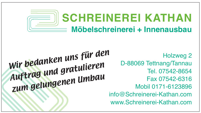 Schreinerei Kathan