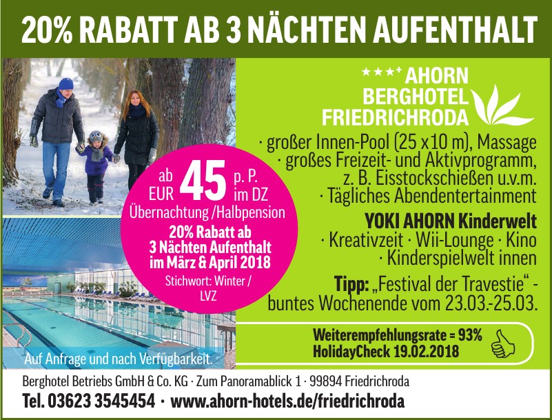 Berghotel Betriebs GmbH & Co. KG Berghotel Betriebs GmbH & Co. KG