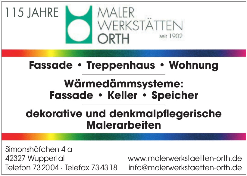 Maler Werkstätten Orth
