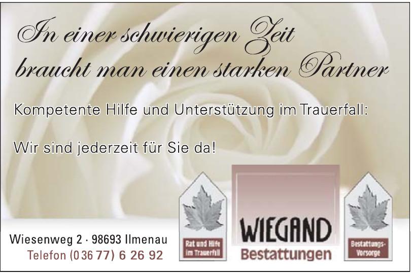 Bestattungen Wiegand GmbH Bestattungen Wiegand GmbH