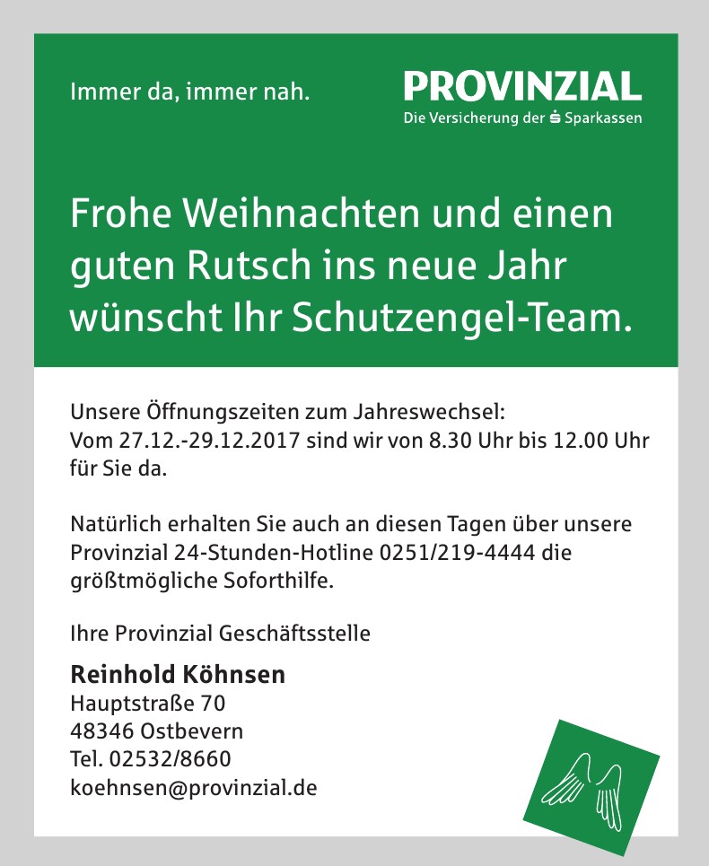 Provinzial Geschäftsstelle Reinhold Köhnsen