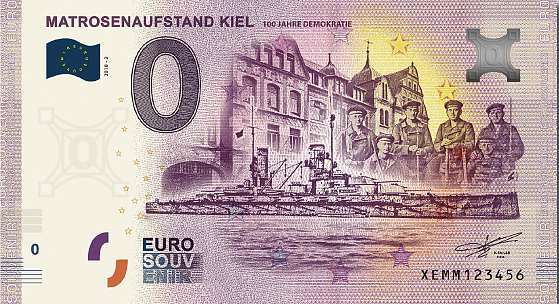 Neuer Kieler 0 Euro Geldschein 100 Jahre Demokratie Wirtschaft Geschaftswelt Kieler Nachrichten