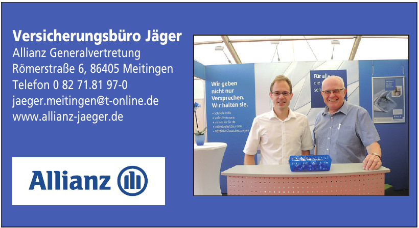 Versicherungsbüro Jäger Allianz Generalvertretung Versicherungsbüro Jäger Allianz Generalvertretung