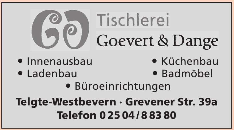 Tischlerei Goevert & Dange