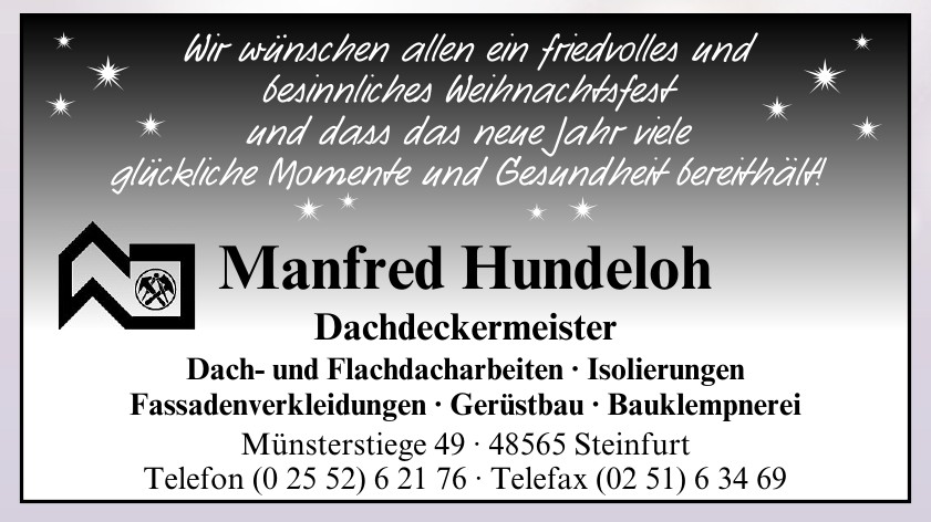 Manfred Hundeloh Dachdeckermeister