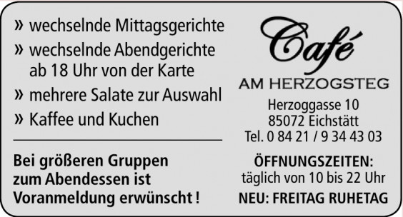 Café Am Herzogsteg Café Am Herzogsteg