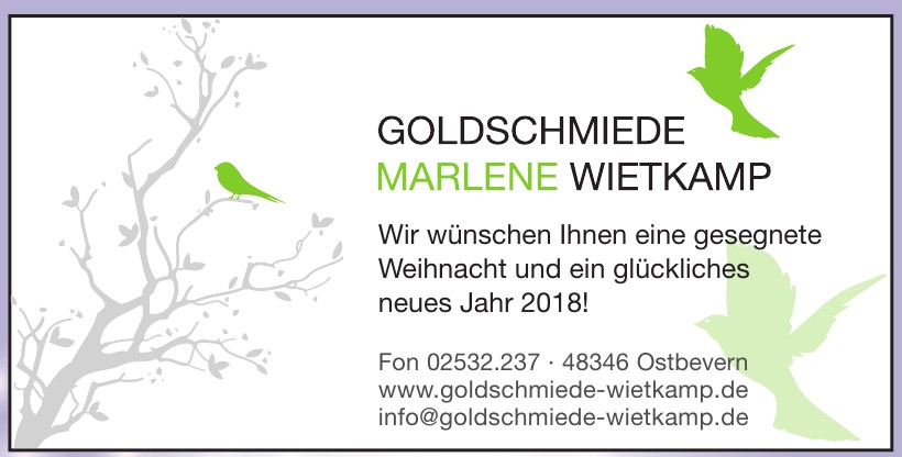 Goldschmiede Marlene Wietkamp