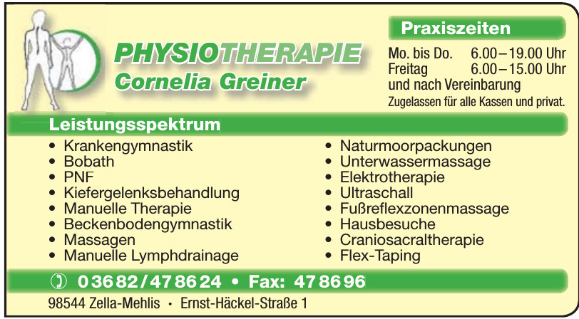 Physiotherapie Cornelia Greiner