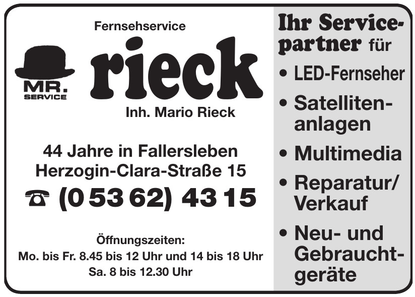 Fernsehservice Rieck Fernsehservice Rieck