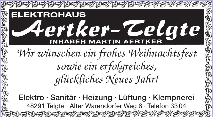 Elektrohaus Aertker-Telgte