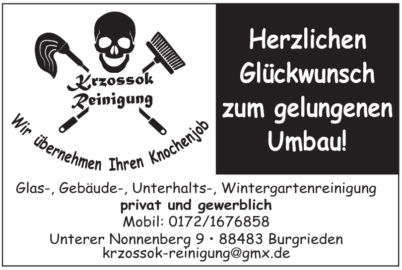 Krzossok Reinigung