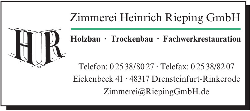 Zimmerei Heinrich Rieping GmbH Zimmerei Heinrich Rieping GmbH