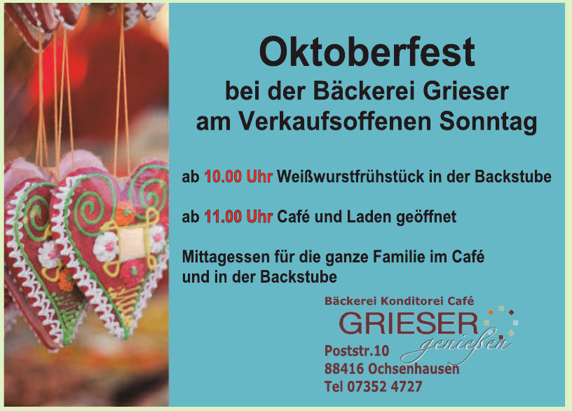 Grieser Bäckerei, Konditorei, Café