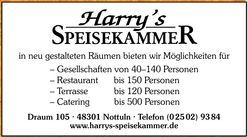 Harry's Speisekammer