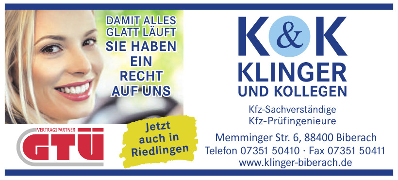 Klinger & Kollegen Kfz-Sachverständige und Prüfingenieure Klinger & Kollegen Kfz-Sachverständige und Prüfingenieure