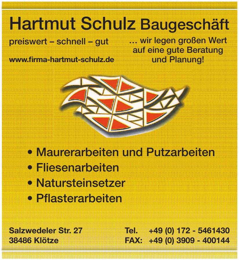 Hartmut Schulz Baugeschäft