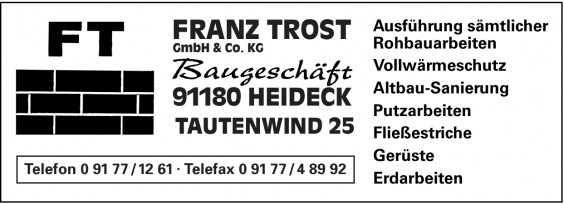 FRANZ TROST GmbH & Co. KG FRANZ TROST GmbH & Co. KG