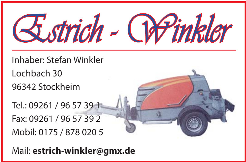 Estrich - Winkler Estrich - Winkler