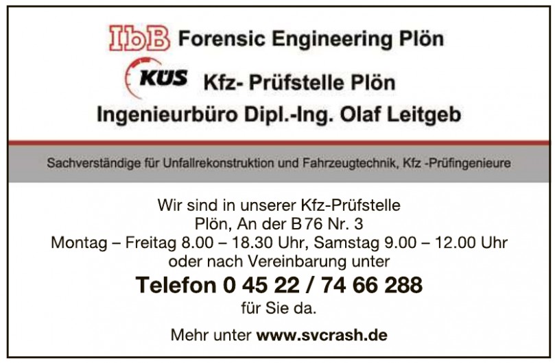 KÜS-Kfz-Prüfstelle Plön KÜS-Kfz-Prüfstelle Plön
