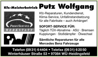 Kfz-Meisterbetrieb Putz Wolfgang