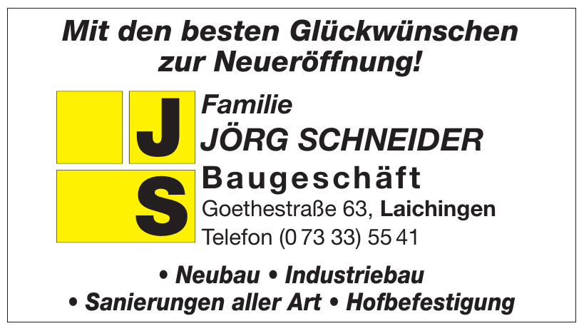 Familie Jörg Schneider Baugeschäft