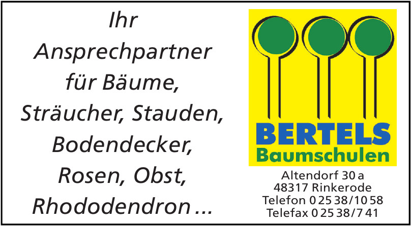 Bertels Baumschulen Bertels Baumschulen