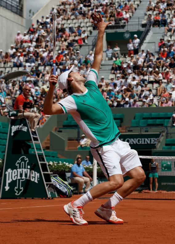 French Open Finalist Dominic Thiem ist mit seinem starken Aufschlag und der sensationell schnellen Vorhand der Topstar in diesem Jahr. (Foto: Jürgen Hasenkopf)
