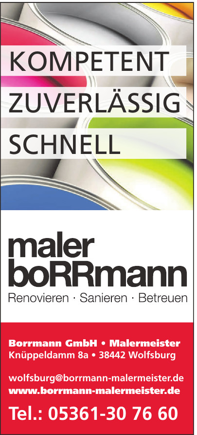Borrmann GmbH • Malermeister Borrmann GmbH • Malermeister