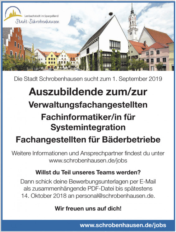 Die Stadt Schrobenhausen Die Stadt Schrobenhausen