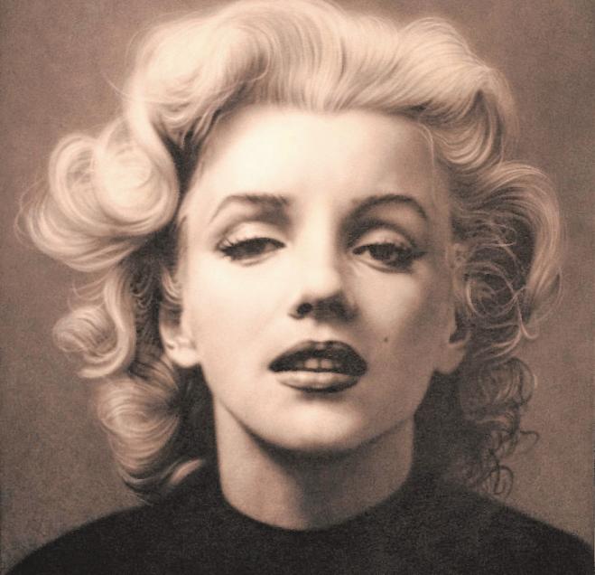 Marilyn Monroe auf einem Gemälde von Alexander Timofeev BILD: TED STAMPFER