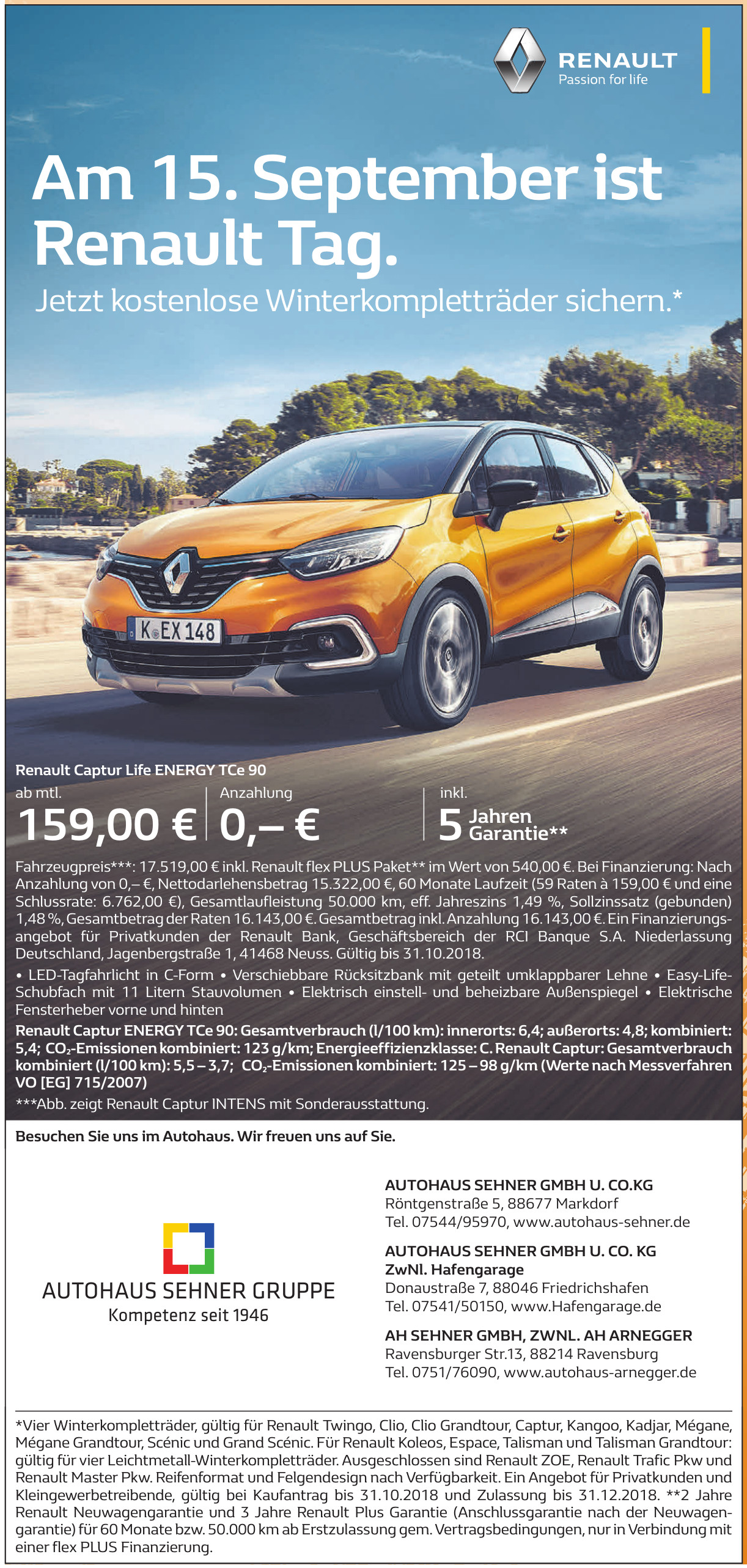 Autohaus Sehner GmbH u. Co. KG, ZwNl. Hafengarage Autohaus Sehner GmbH u. Co. KG, ZwNl. Hafengarage