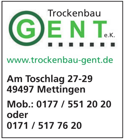 Trockenbau Gent e.K. Trockenbau Gent e.K.