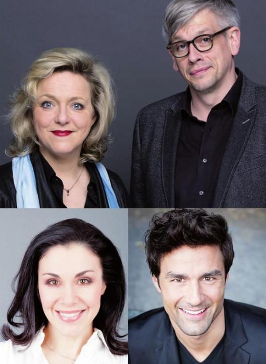Die Moderatoren der Gala Katrin Weber & Lars Redlich und der Matinee Anke Geißler & Mathias Tretter (Foto: clementine photographie, Ricarda Spiegel, Stefan Hoyer) Die Moderatoren der Gala Katrin Weber & Lars Redlich und der Matinee Anke Geißler & Mathias Tretter (Foto: clementine photographie, Ricarda Spiegel, Stefan Hoyer)