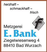 Metzgerei E. Bank