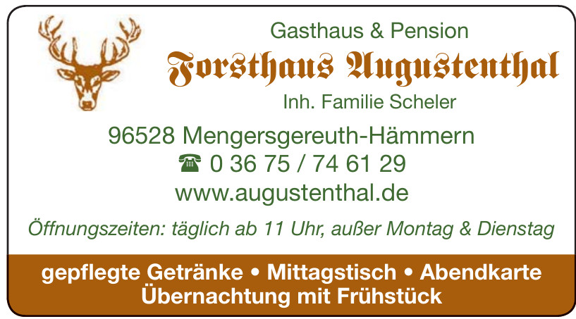 Gasthaus & Pension Forsthaus Augustenthal Gasthaus & Pension Forsthaus Augustenthal