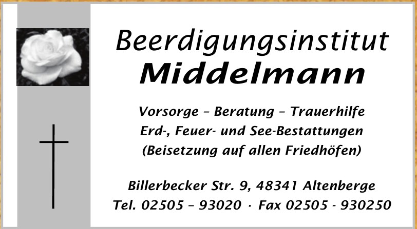 Beerdigungsinstitut Middelmann Beerdigungsinstitut Middelmann