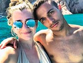 Ein schönes Paar: Bayern-Star Thiago Alcantara mit Ehefrau Julia.