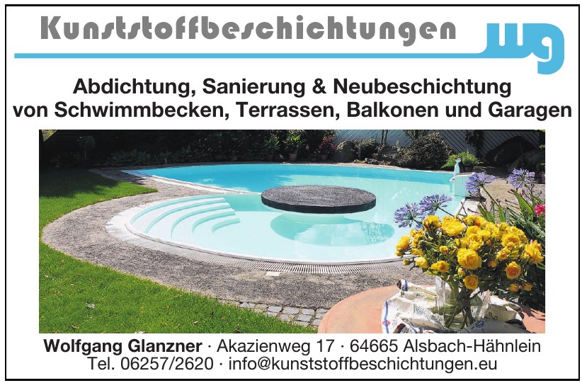 Kunststoffbeschichtungen Wolfgang Glanzner Kunststoffbeschichtungen Wolfgang Glanzner