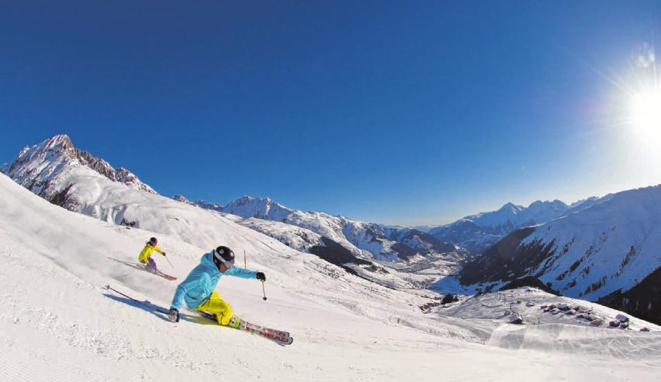 Wieder ein Zusammenschluss in den Alpen: In der Zentralschweiz entsteht das neue Riesen-Skigebiet SkiArena Andermatt-Sedrun. FOTO: DISENTIS SEDRUN TOURISMUS