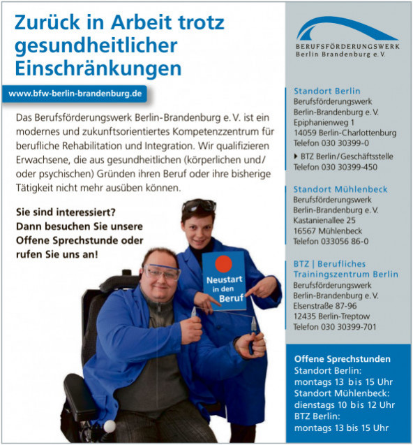 Berufsförderungswerk Berlin-Brandenburg e. V. Berufsförderungswerk Berlin-Brandenburg e. V.