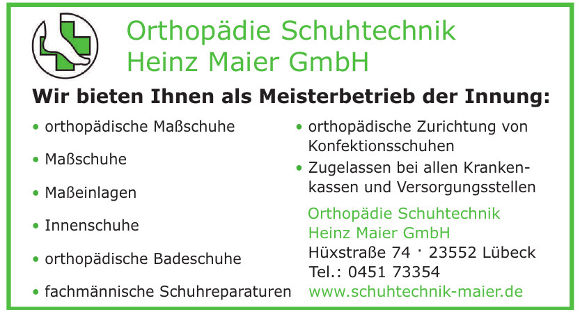 Orthopädie Schuhtechnik Heinz Maier GmbH