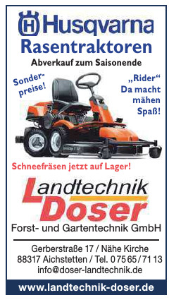 Landtechnik Doser - Forst- und Gartentechnik GmbH