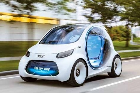 Noch ist es eine Vision. Aber vielleicht holt demnächst das autonome Fahrzeug seine Passagiere tatsächlich direkt von zu Hause ab, Foto: Daimler AG