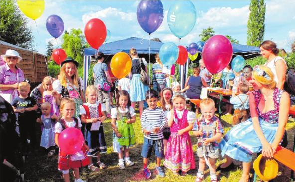 Selbstverständlich sind auch die Kinder gern gesehene Gäste in Sand. Auf dem Schulgelände wird eigens eine Spielstraße eingerichtet. ARCHIVFOTO ALFONS BEUERLEIN