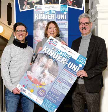 Tobias Zetzsche (von links), Tessa Twele und Axel Lohöfener freuen sich auf das neue Semester. Foto: Knoblich Tobias Zetzsche (von links), Tessa Twele und Axel Lohöfener freuen sich auf das neue Semester. Foto: Knoblich