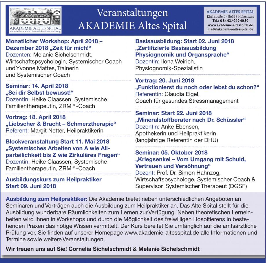 Akademie Altes Spital Hohenwart